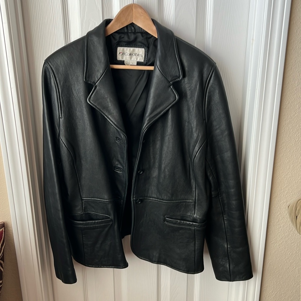 Vintage 80s jh collectables designer leather jacket EUC...